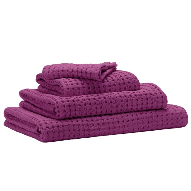 Abyss Pousada Waffle Towels Baton Rouge 514 | Habidecor Abyss Towels at Fig Linens and Home 2