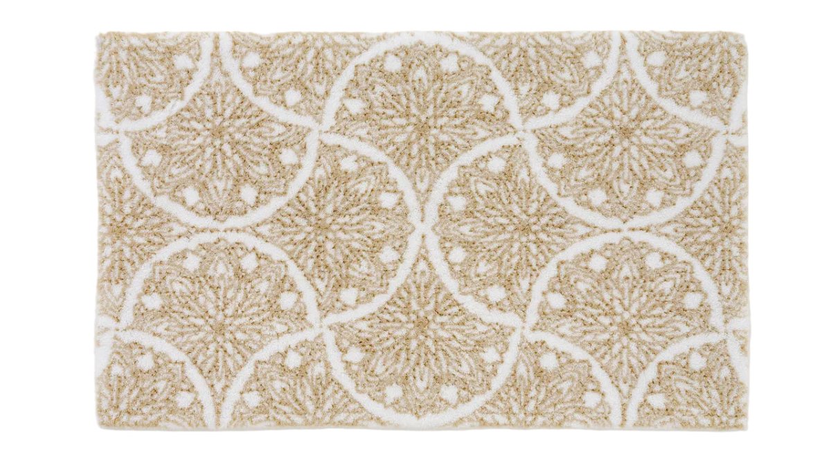 Alambra Bath Rug 23X39 SAND 714 | Abyss Habidecor at Fig Linens and Home - View 1