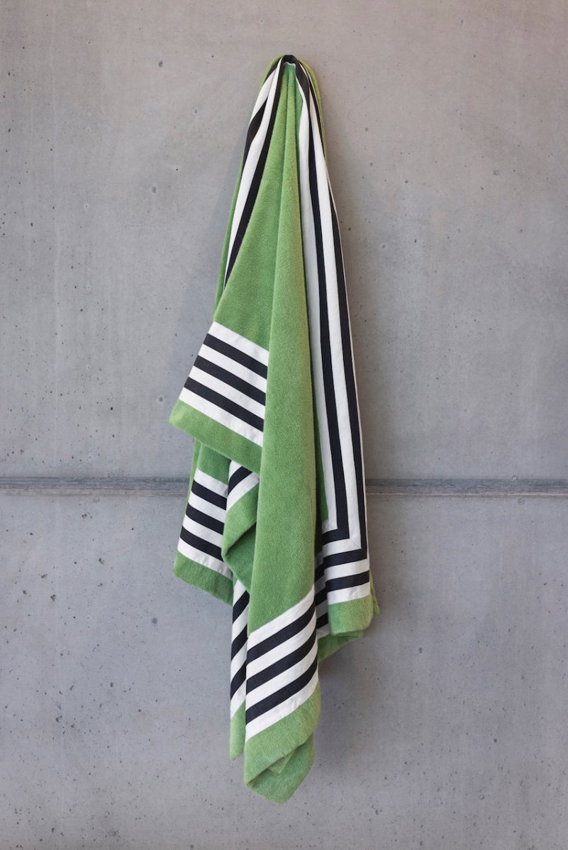 Abyss Cannes Beach Towel in Forest 205 at Fig Linens and Home - Pool Towel View 3