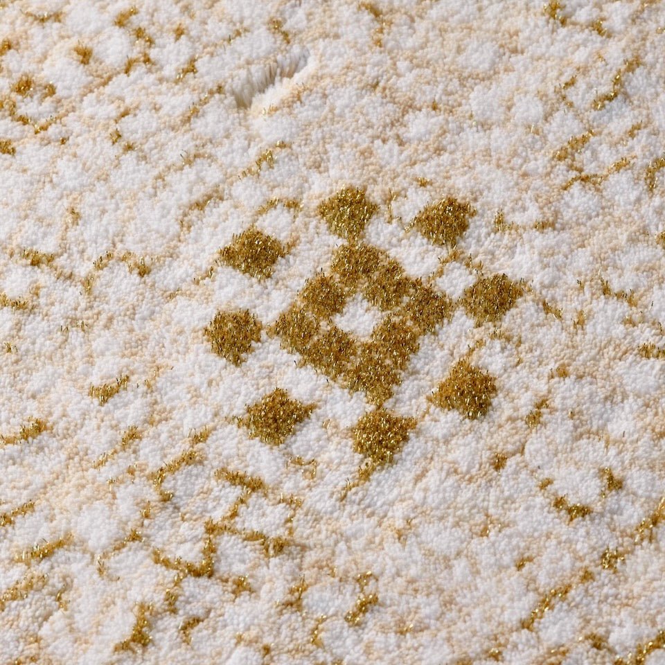 Kery Gold 800 Bath Rug by Abyss Habidecor at Fig Linens and Home - Detail