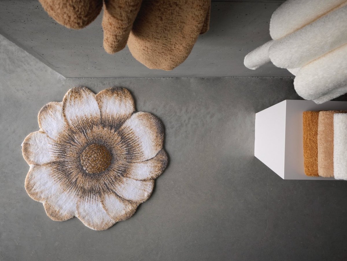 Magnolia Sand 714 Bath Rug Abyss Habidecor at Fig Linens and Home - View 2