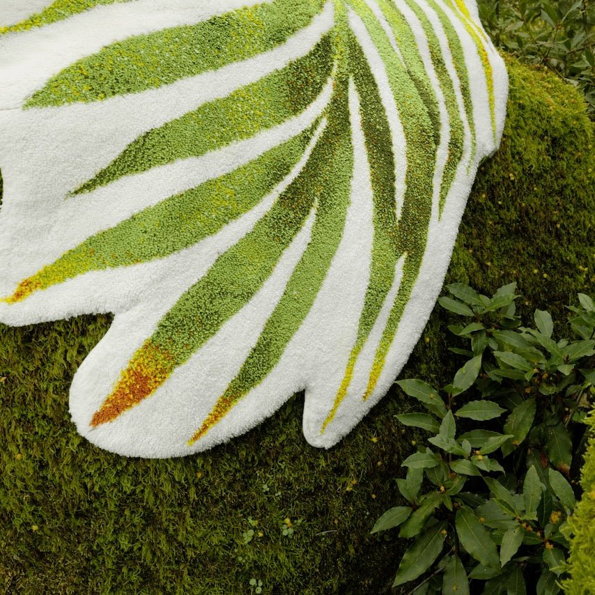 Abyss Habidecor Rug - Palm Frond Floor Rug Apple Green 165 -Bathroom Mat - Fig Linens & Home Detail