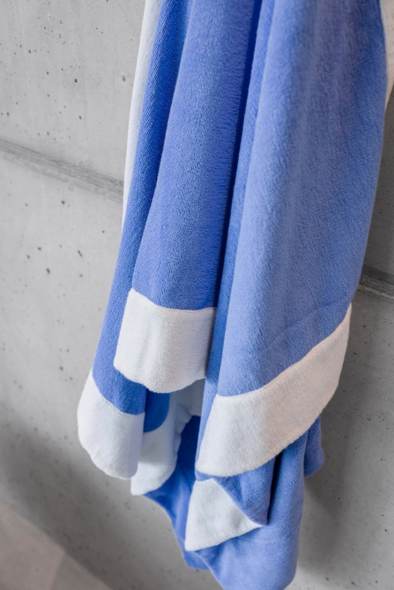Portofino Beach Towel by Abyss and Habidecor Beach Towel 41" x 78" Cadette Blue 332 at FIG LINENS AND HOME 4
