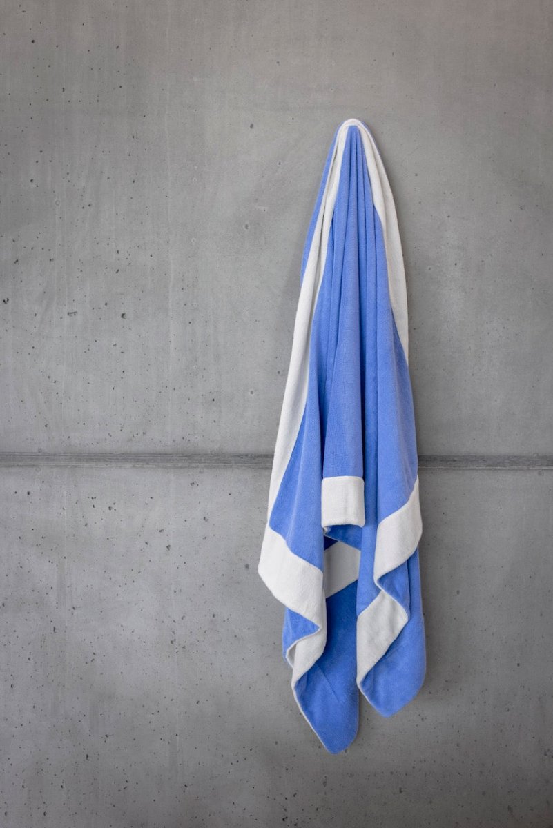 Portofino Beach Towel by Abyss and Habidecor Beach Towel 41" x 78" Cadette Blue 332 at FIG LINENS AND HOME 5