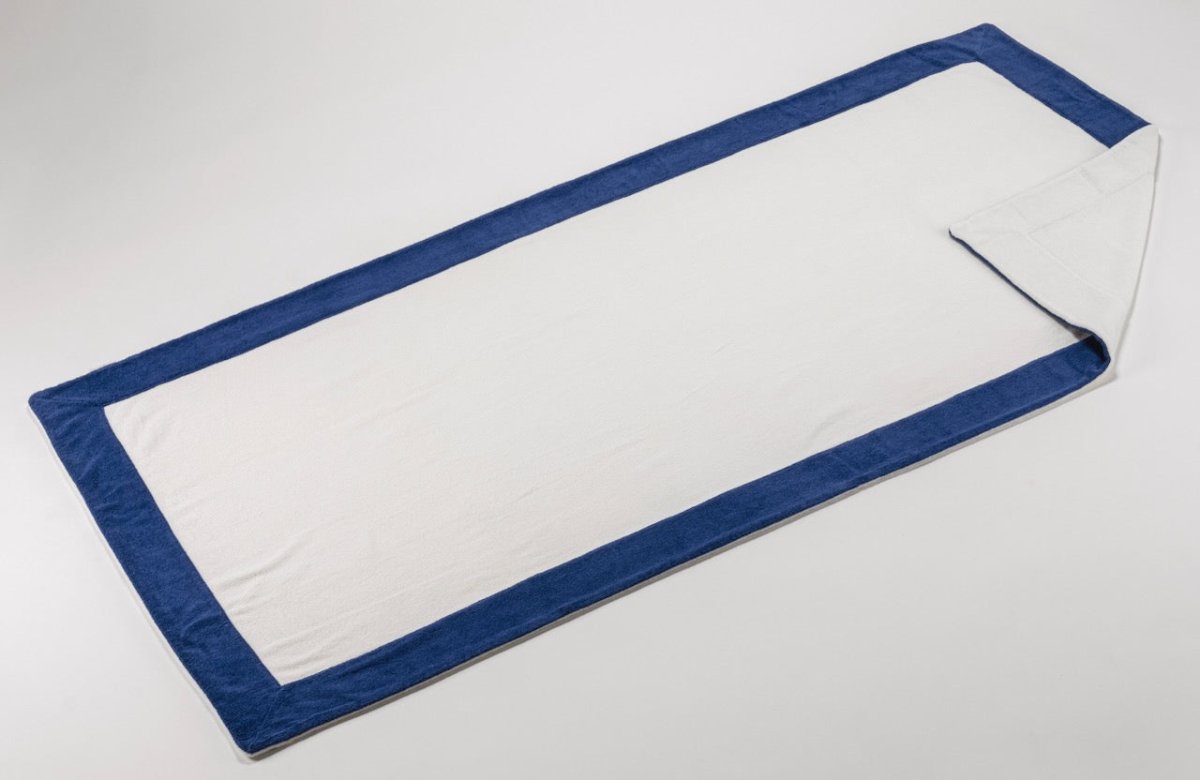 Portofino Beach Towel by Abyss and Habidecor Beach Towel 41" x 78" Cadette Blue 332 at FIG LINENS AND HOME 24