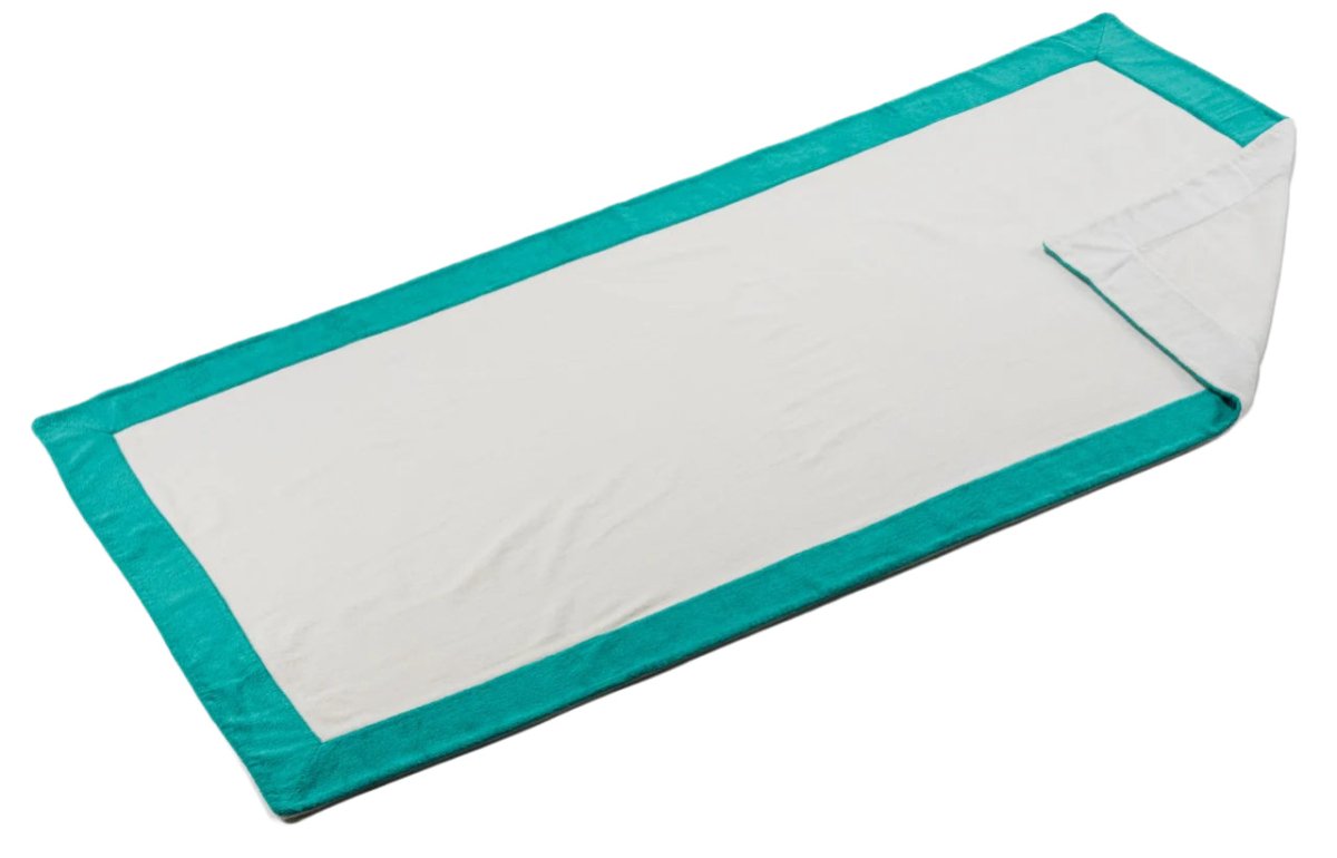 Portofino Beach Towel by Abyss and Habidecor Beach Towel 41" x 78" Lagoon 302 at FIG LINENS AND HOME 21