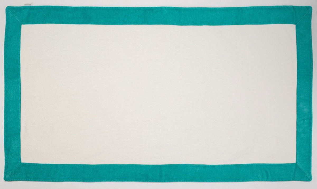 Portofino Beach Towel by Abyss and Habidecor Pillow 20" x 20" Regatta 364 at FIG LINENS AND HOME 20