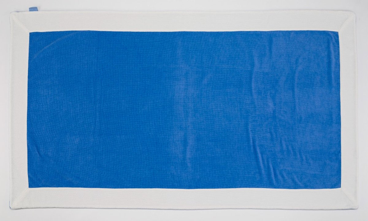 Portofino Beach Towel by Abyss and Habidecor Pillow 20" x 20" Regatta 364 at FIG LINENS AND HOME 19