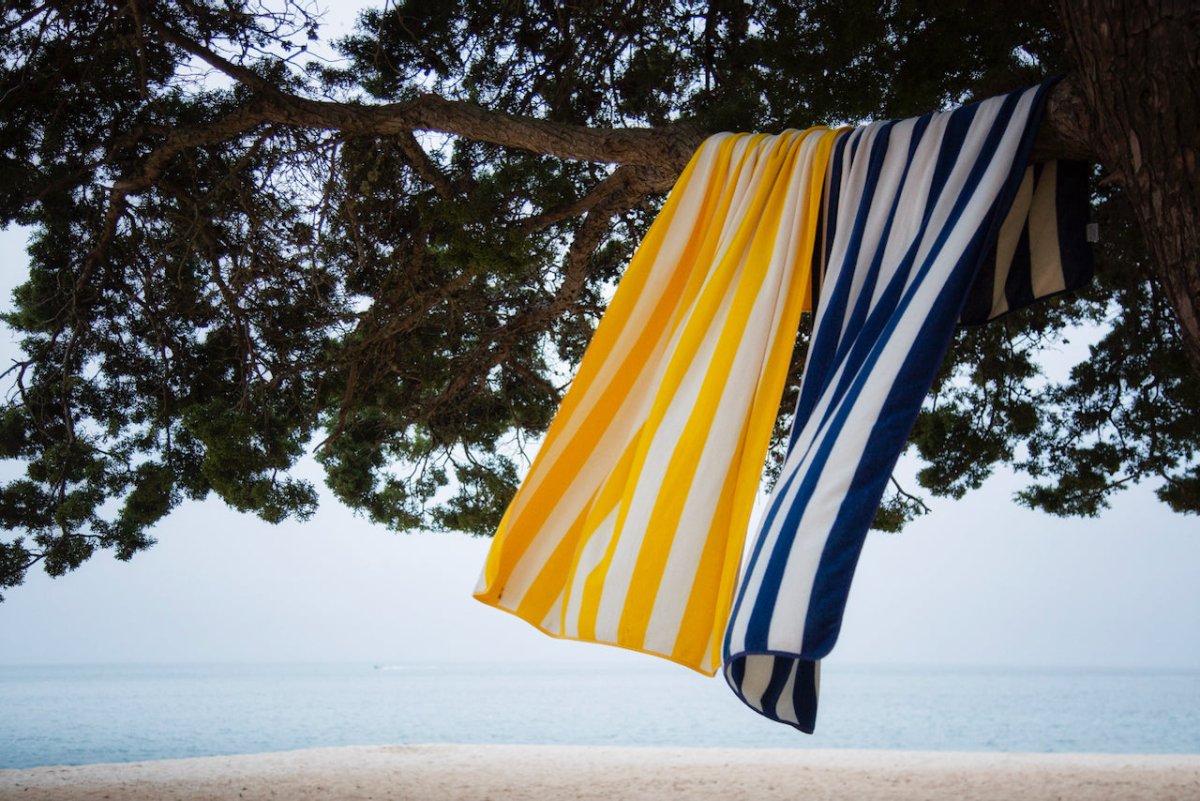 Prado Beach Towels by Abyss and Habidecor - Lifestyle at Fig Linens and Home View 9