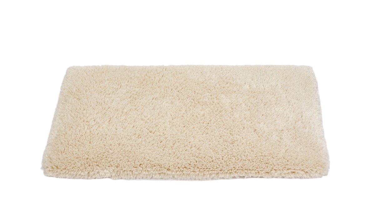 Shag Rug - Abyss Habidecor Rug - Color 101 Naturel Ecru - 27x55 Bath Rug