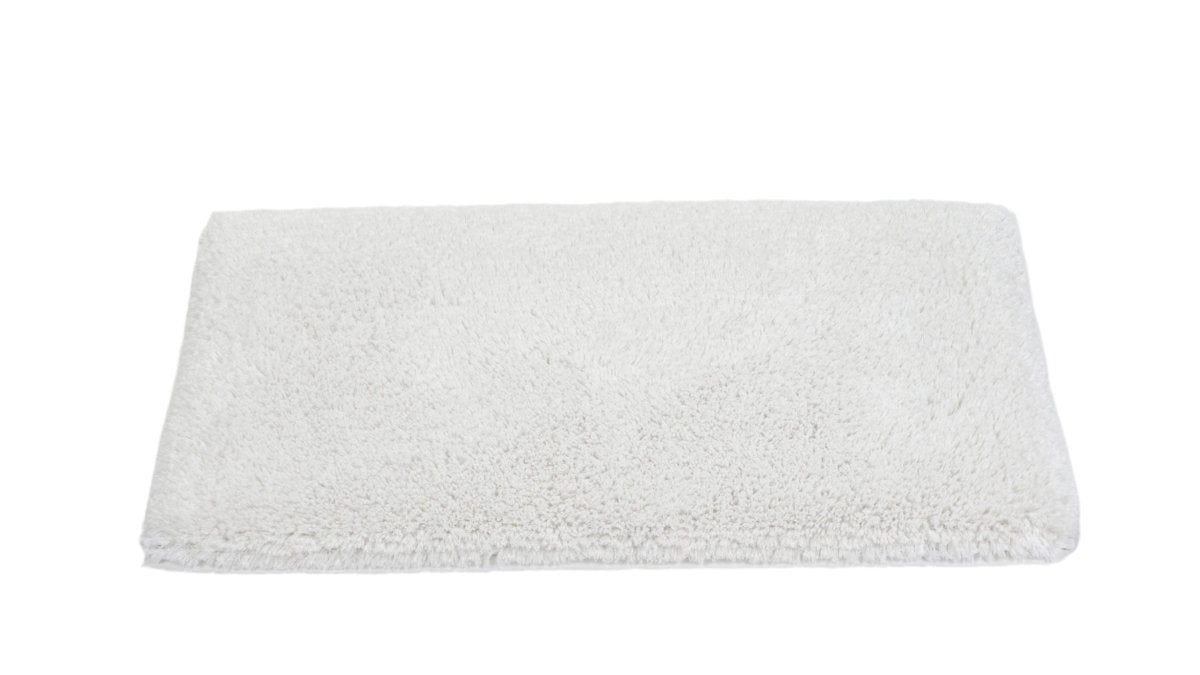 Shag Rug - Abyss Habidecor Rug - Color 100 White - 27x55 Bath Rug