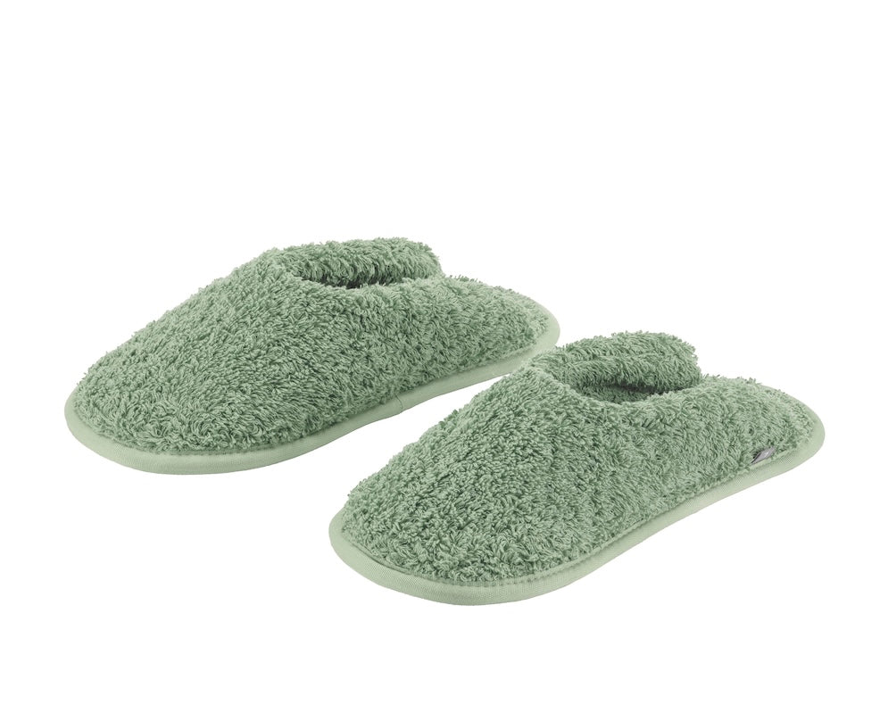 Abyss Super Pile Slippers - Aqua 210 - House Shoes View 1 at Fig Linens and Home