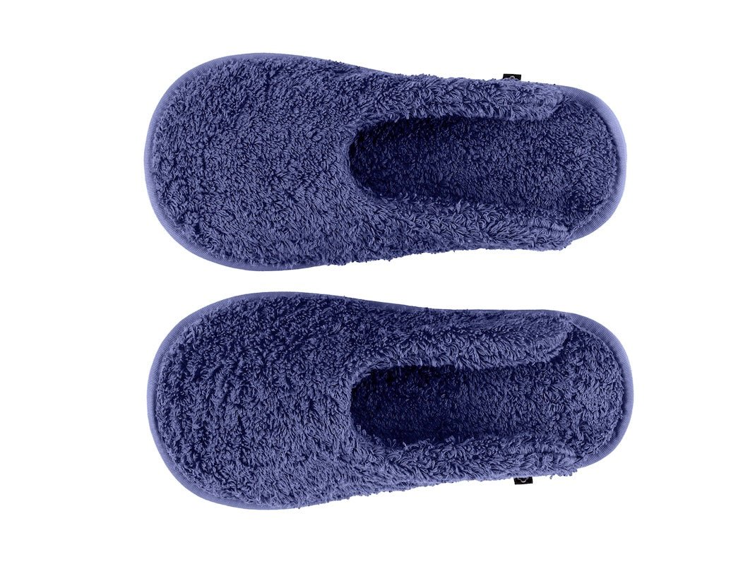 Abyss Super Pile Slippers - Cadette Blue 332 - House Shoes View 2 at Fig Linens and Home
