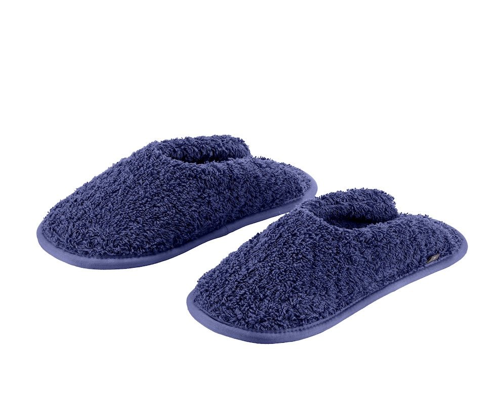 Abyss Super Pile Slippers - Cadette Blue 332 - House Shoes View 1 at Fig Linens and Home