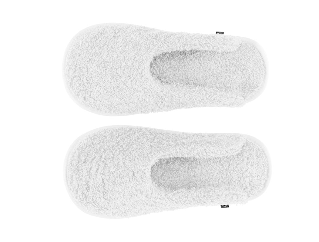 Abyss Super Pile Slippers - White 100 - House Shoes View 2 at Fig Linens and Home