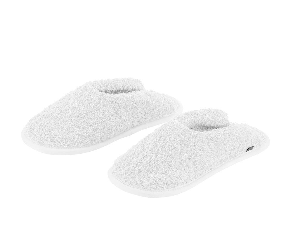 Abyss Super Pile Slippers - White 100 - House Shoes View 1 at Fig Linens and Home