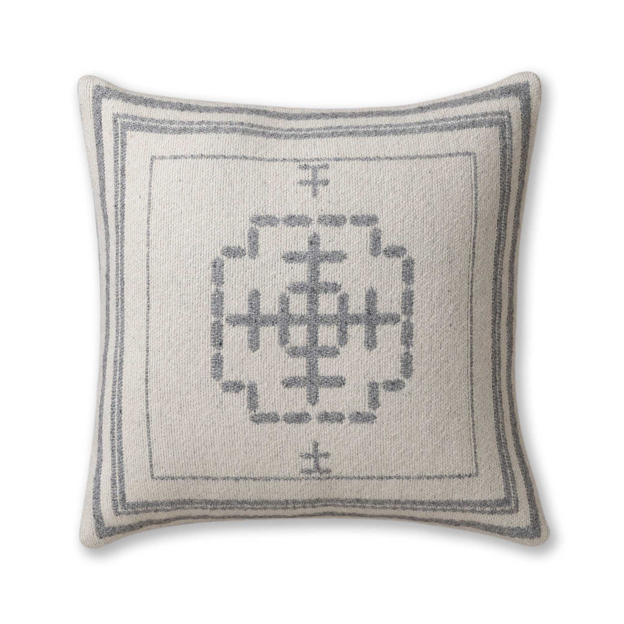 Mazing Pillow in Ivory / Light Grey | Alicia Adams Alpaca at Fig Linens and Home
