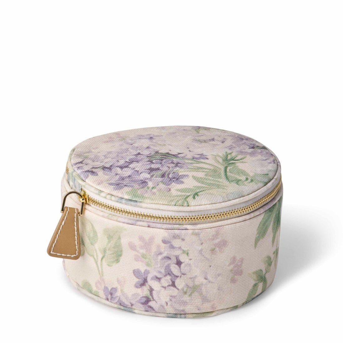 AERIN x Bennison Wisteria Round Jewelry Case | Fig Linens and home 2
