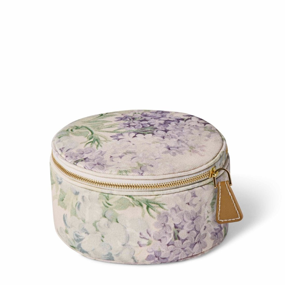 AERIN x Bennison Wisteria Round Jewelry Case | Fig Linens and Home 1