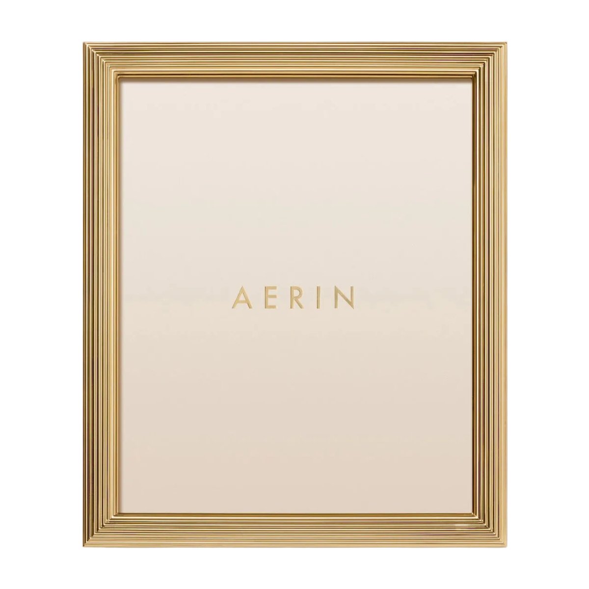 AERIN Alessio 8 x 10 Photo Frame | Reeded Gold-Finish Picture Frame at Fig Linens and Home - View 2