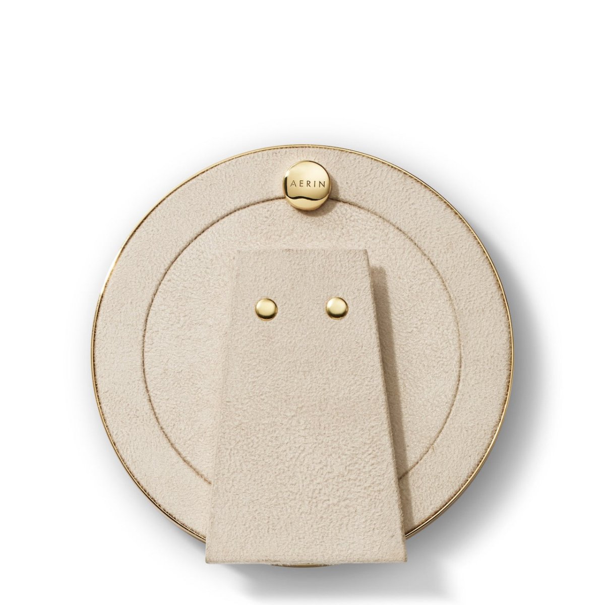 Augusta Gemstone Round Frame in Lapis by AERIN at Fig Linens and Home - Reverse View