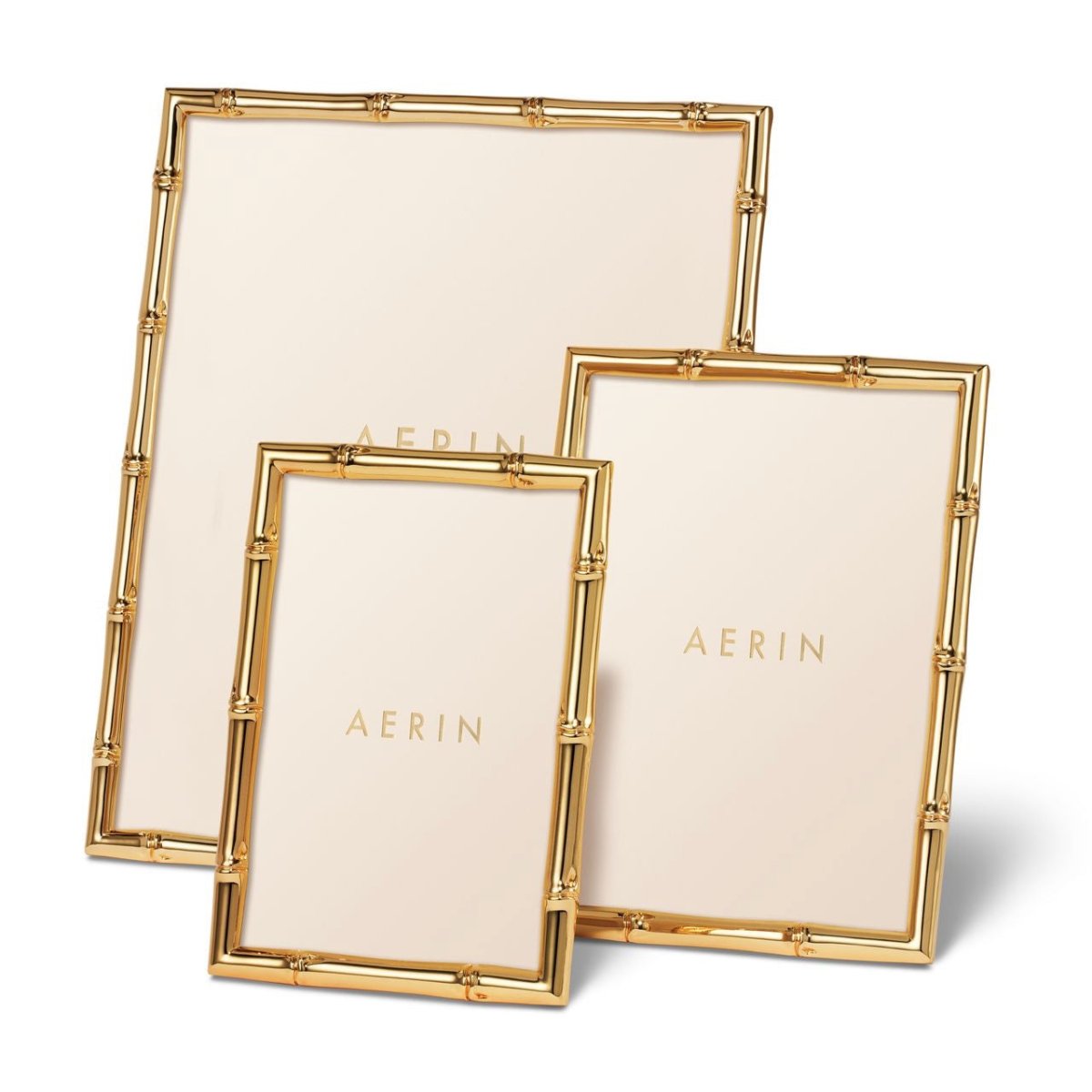 Ava Bamboo 5 x 7 Frame by AERIN - Trio shown together at Fig Linens and Home