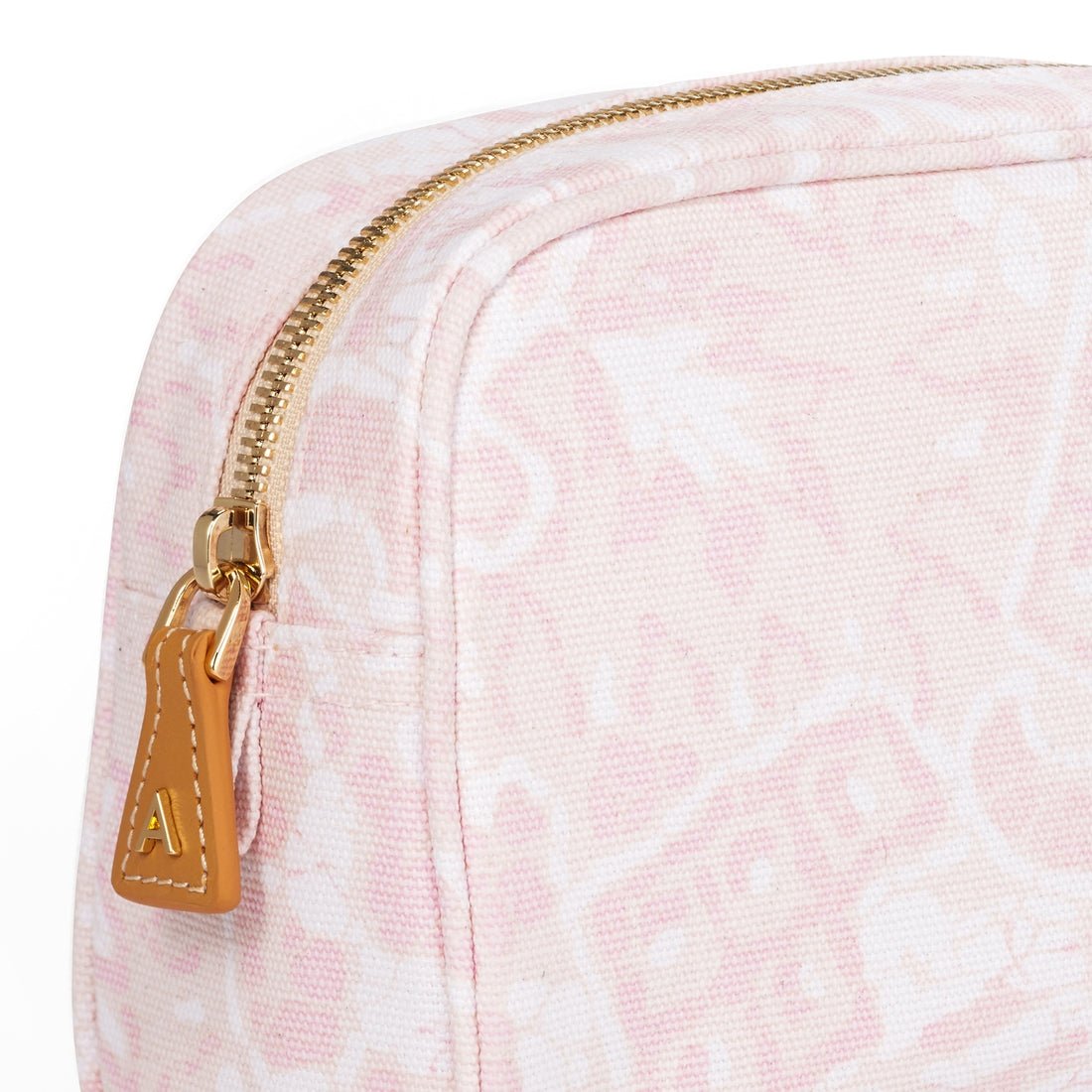 Batik Beauty Bag Small Light Pink by AERIN at Fig Linens and Home - Detail View