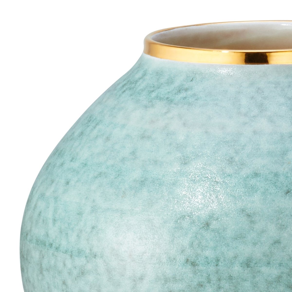 AERIN Calinda Moon Vase in Blue Grotto | Italian Ceramics at Fig Linens and Home 4