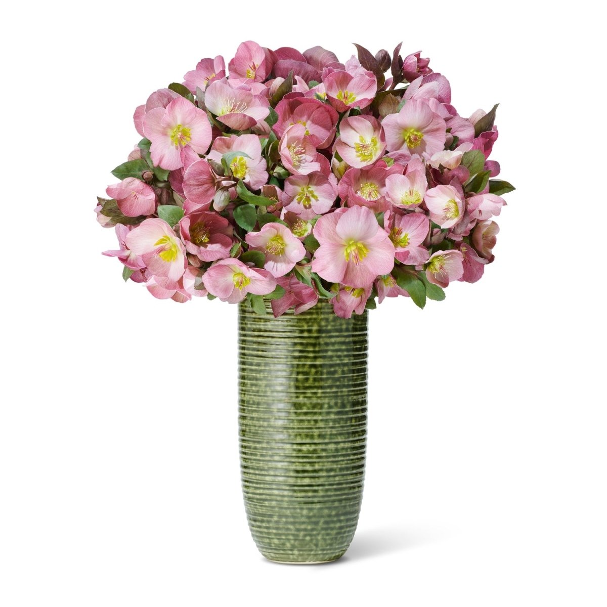 Calinda Tall Vase in Forest Green by AERIN at Fig Linens and Home 5