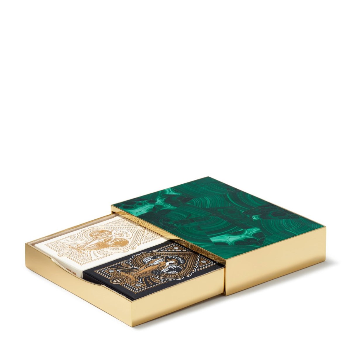 Cassiel Mosaic Card Set in Malachite - View 1 | AERIN at Fig Linens and Home