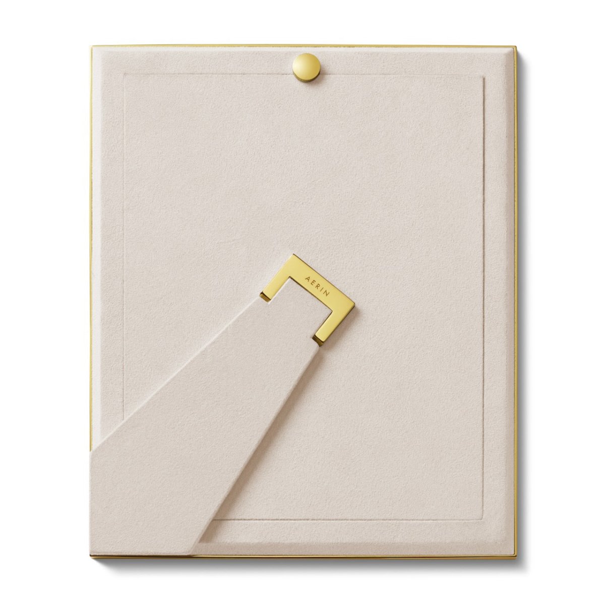 Classic Croc Leather Frame in Hydrangea Blue for 8 X 10 photo - AERIN at Fig Linens and Home 3