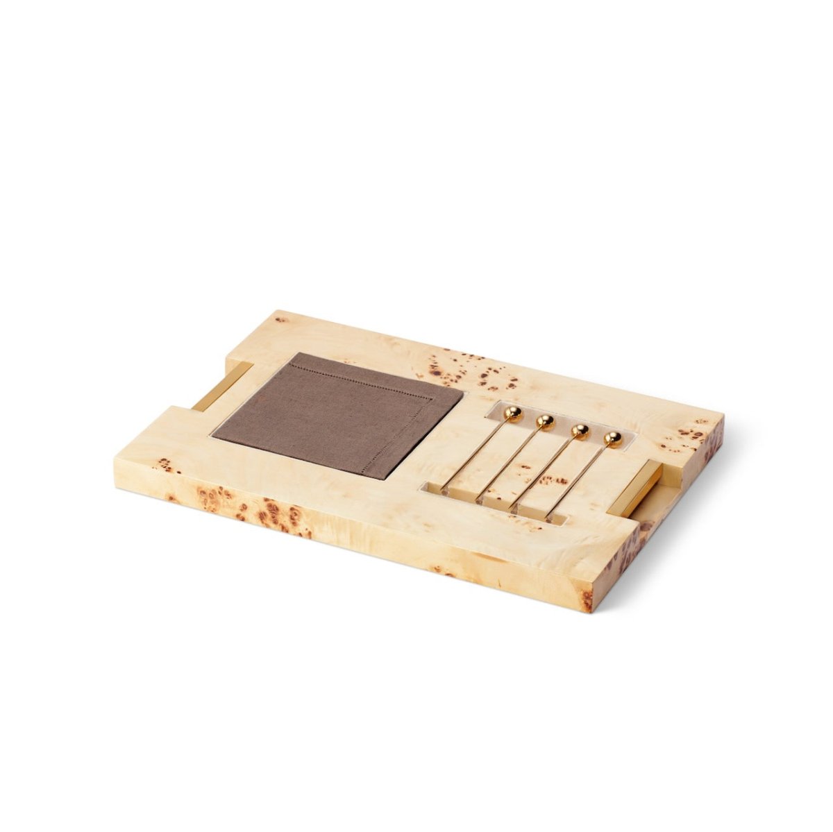 AERIN Classic Shagreen Bar Set in Chocolate Box | Luxury Barware at Fig Linens and Home 8