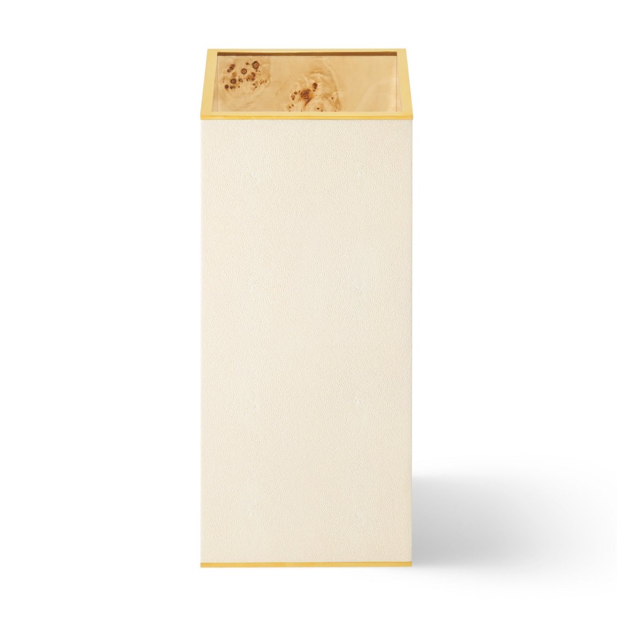 Classic Shagreen Umbrella Stand in Cream by AERIN at Fig Linens and Home | Umbrella Holder 4