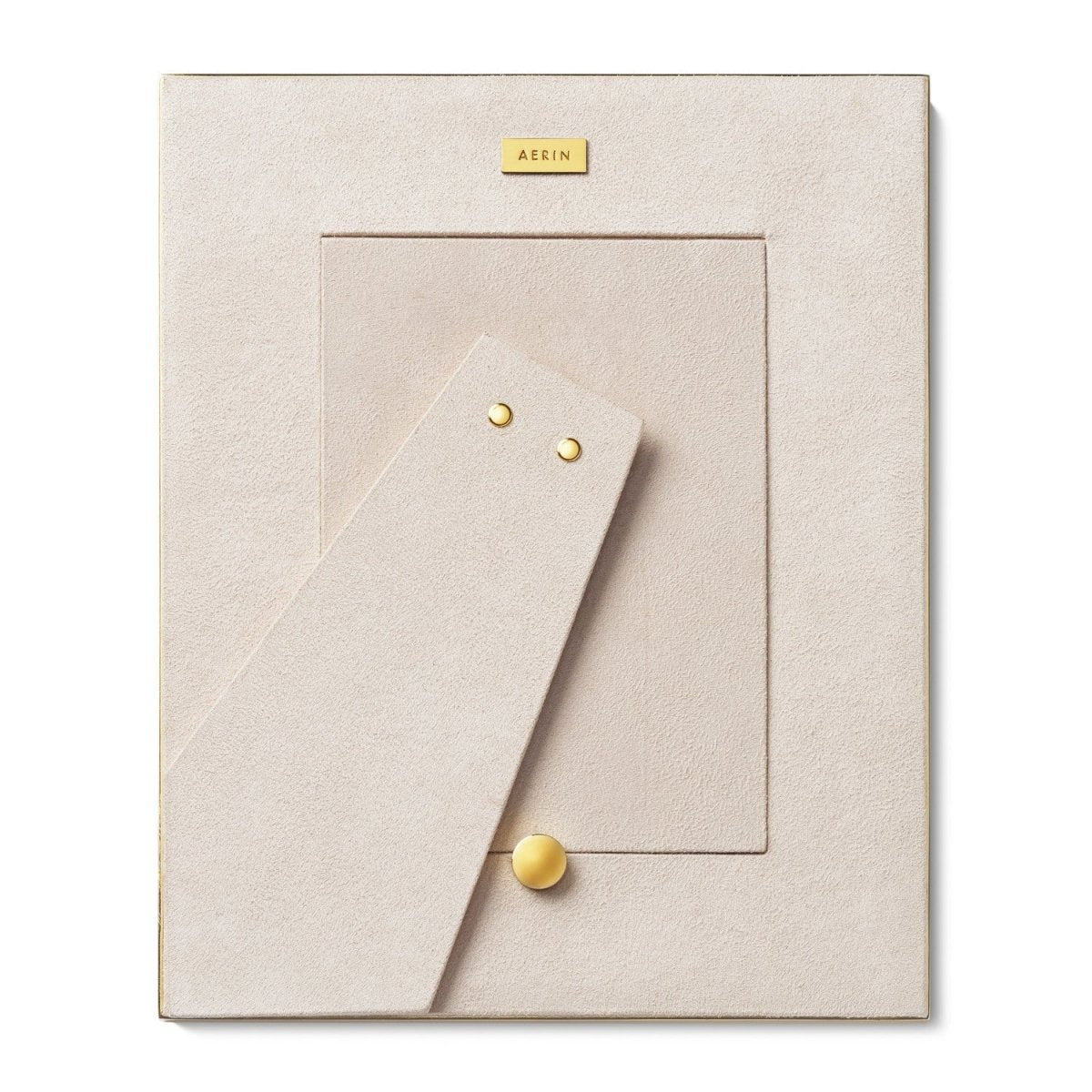 Colette Cane Frame 5x7 by AERIN - Back of Frame with Sueded Lining
