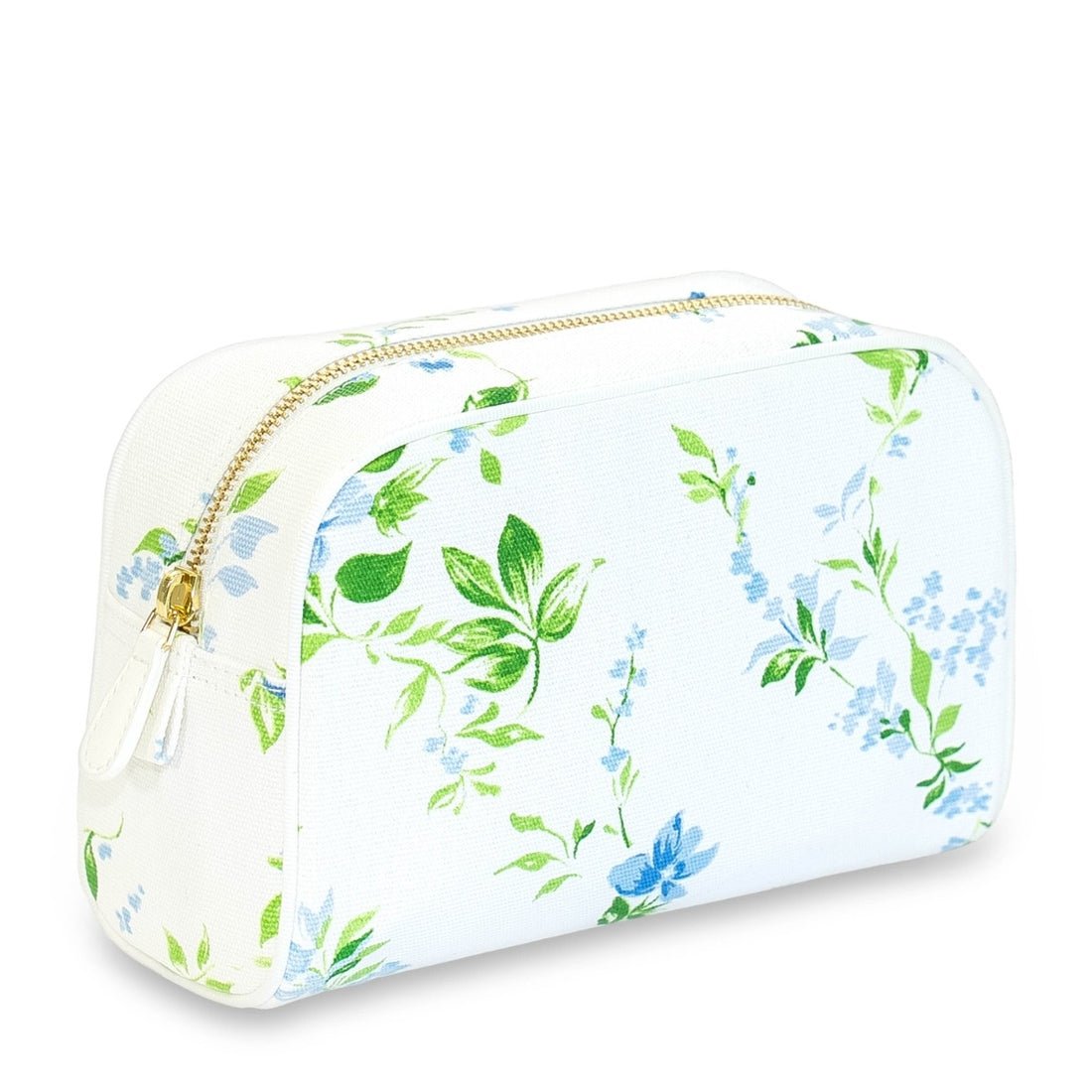 Cosmetic Pouch - Fleurs du Vent Large Beauty Bag by D Porthault pour AERIN - Fig Linens and Home