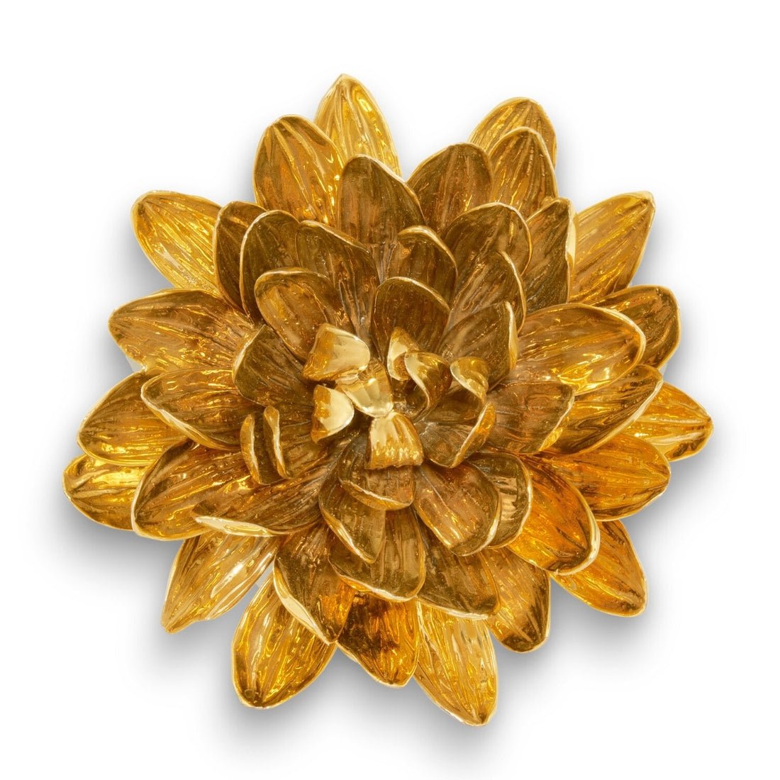 Gilded Dahlia Flower by AERIN - Top View of Objet at Fig Linens and Home
