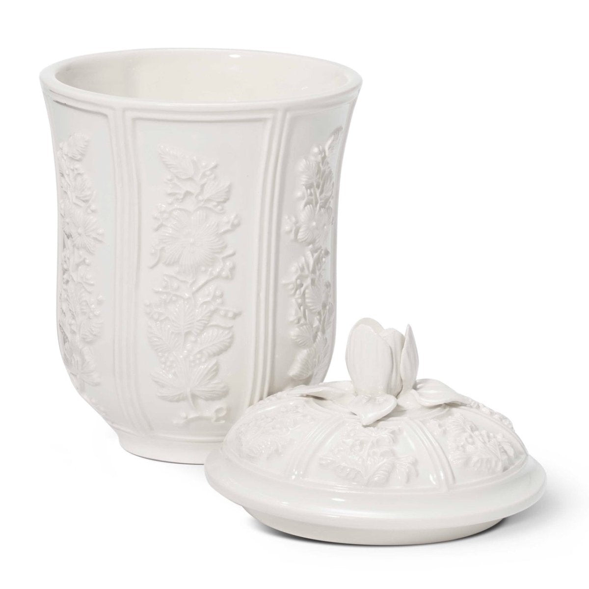 AERIN Josepha large container – elegant bathroom organizer at Fig Linens and Home