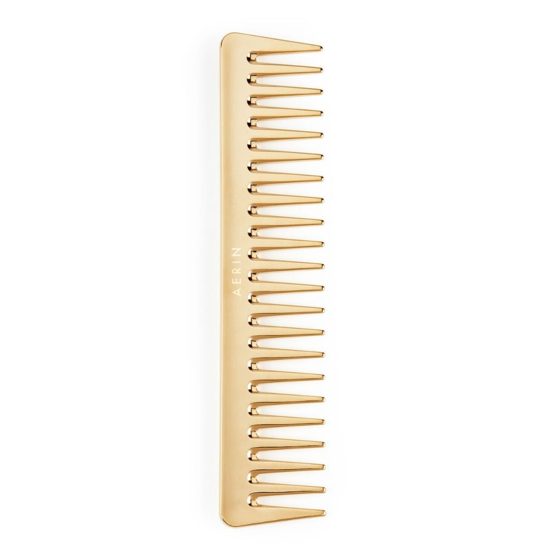 AERIN Large Gold Comb | Wide-Toothed Hair Comb in Gold Color at Fig Linens and Home 1