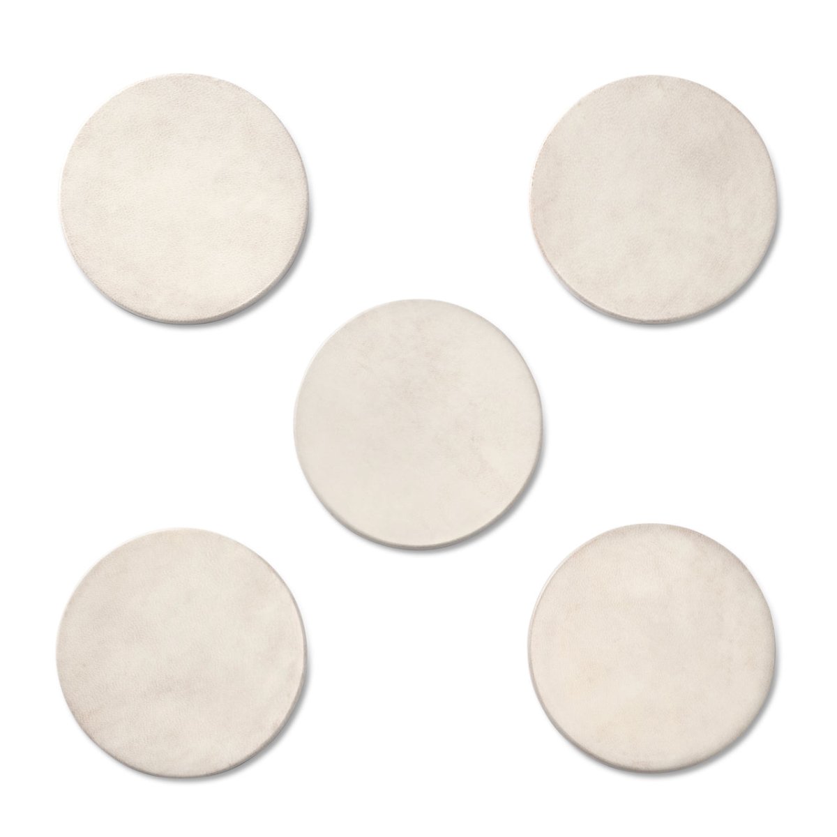 Livio Parchment Coaster Set of 6 by AERIN - Top View of Individual Coasters
