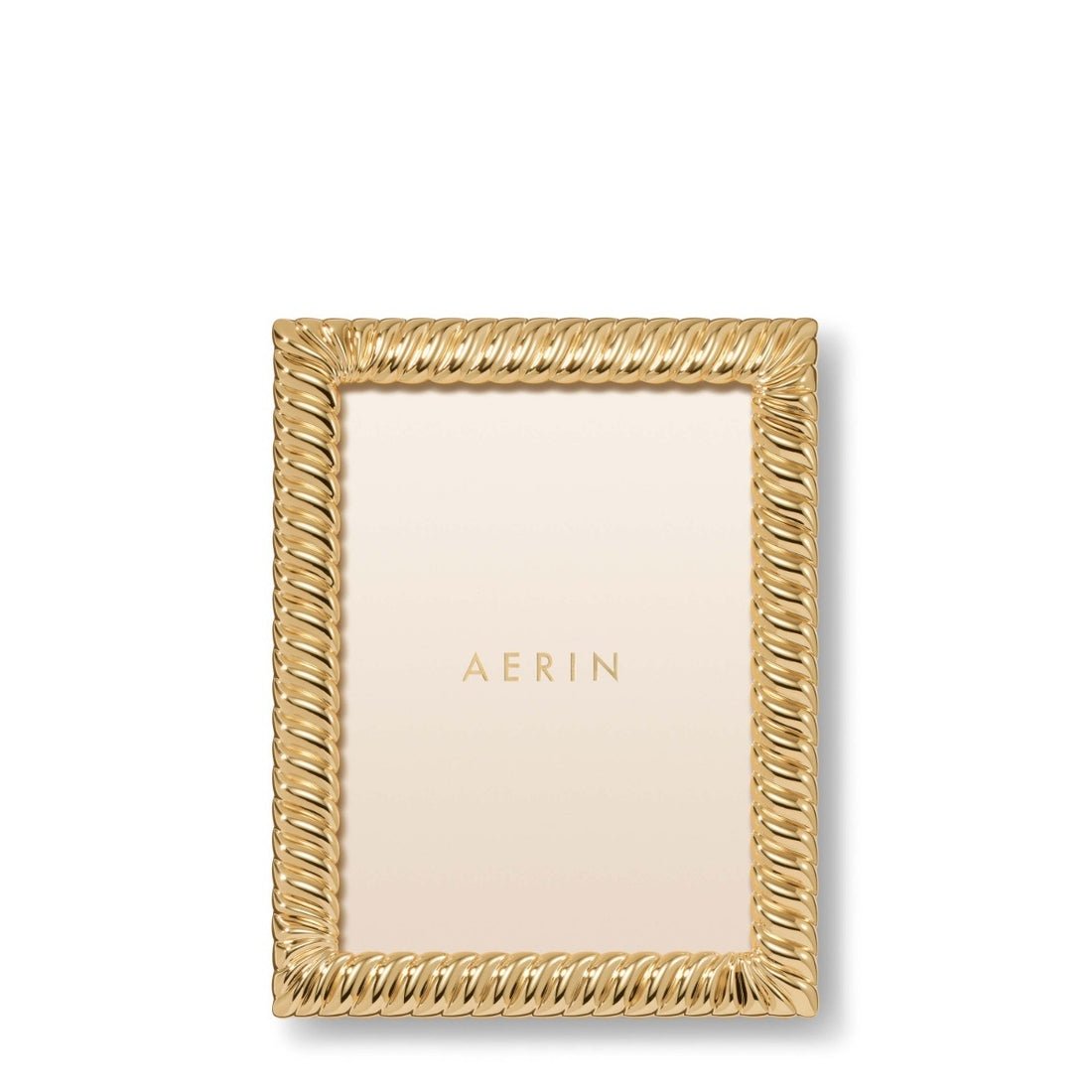 AERIN Loretta Gold Frame 5x7 - Front View at Fig Linens and Home