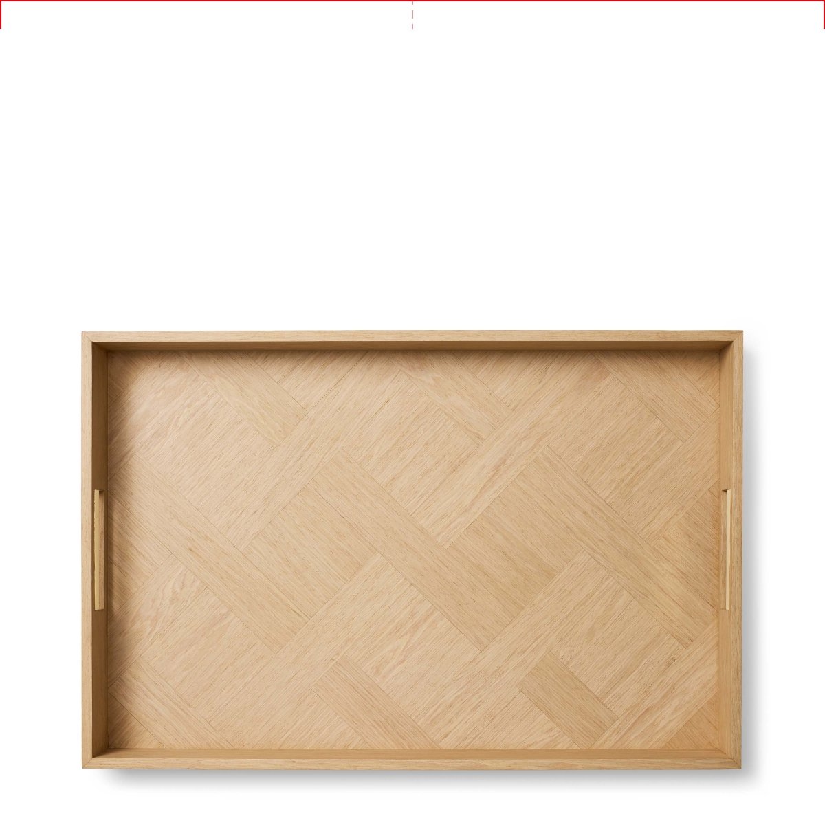 Marcello Butler Tray in Oak by AERIN | Fig Linens and Home - View 2