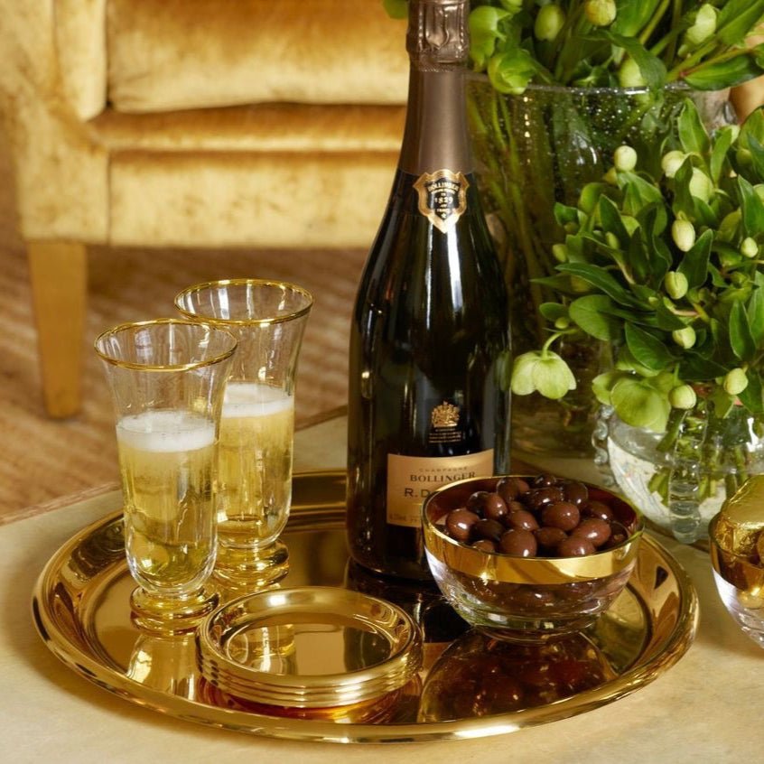 Marzia Coasters Set of 4 by AERIN at Fig Linens and Home Lifestyle with Drinks