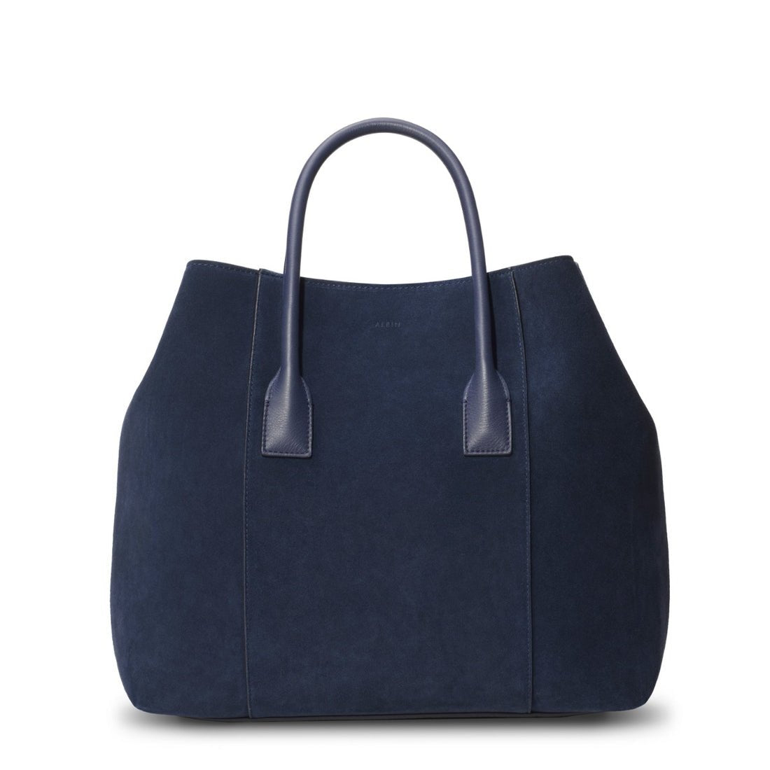 Mini Weekender in Marine Suede by AERIN | Travel Bags at Fig Linens and Home
