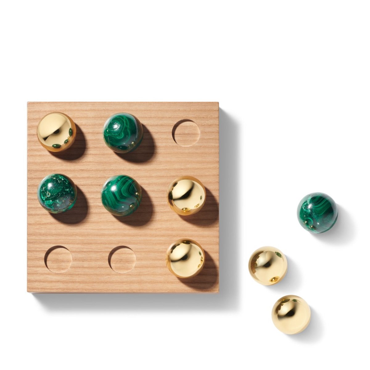 Otto Malachite Tic Tac Toe by AERIN at Fig Linens and Home 4