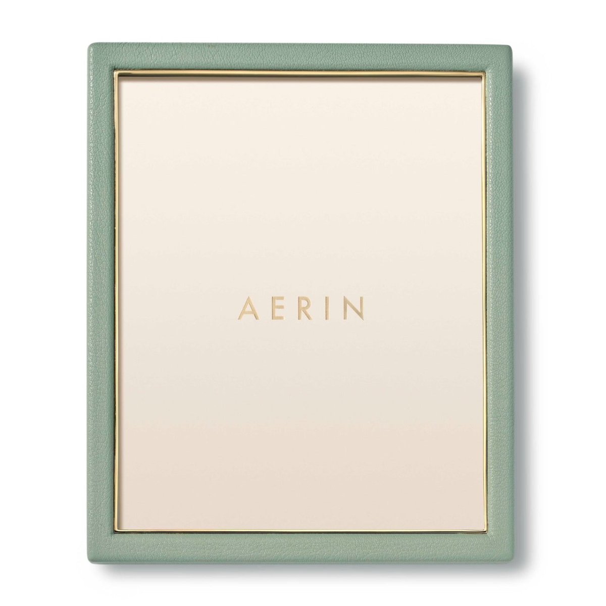 Piero Leather Frame in Eucalyptus for 8x10 Photo by AERIN at Fig Linens and Home - View 1