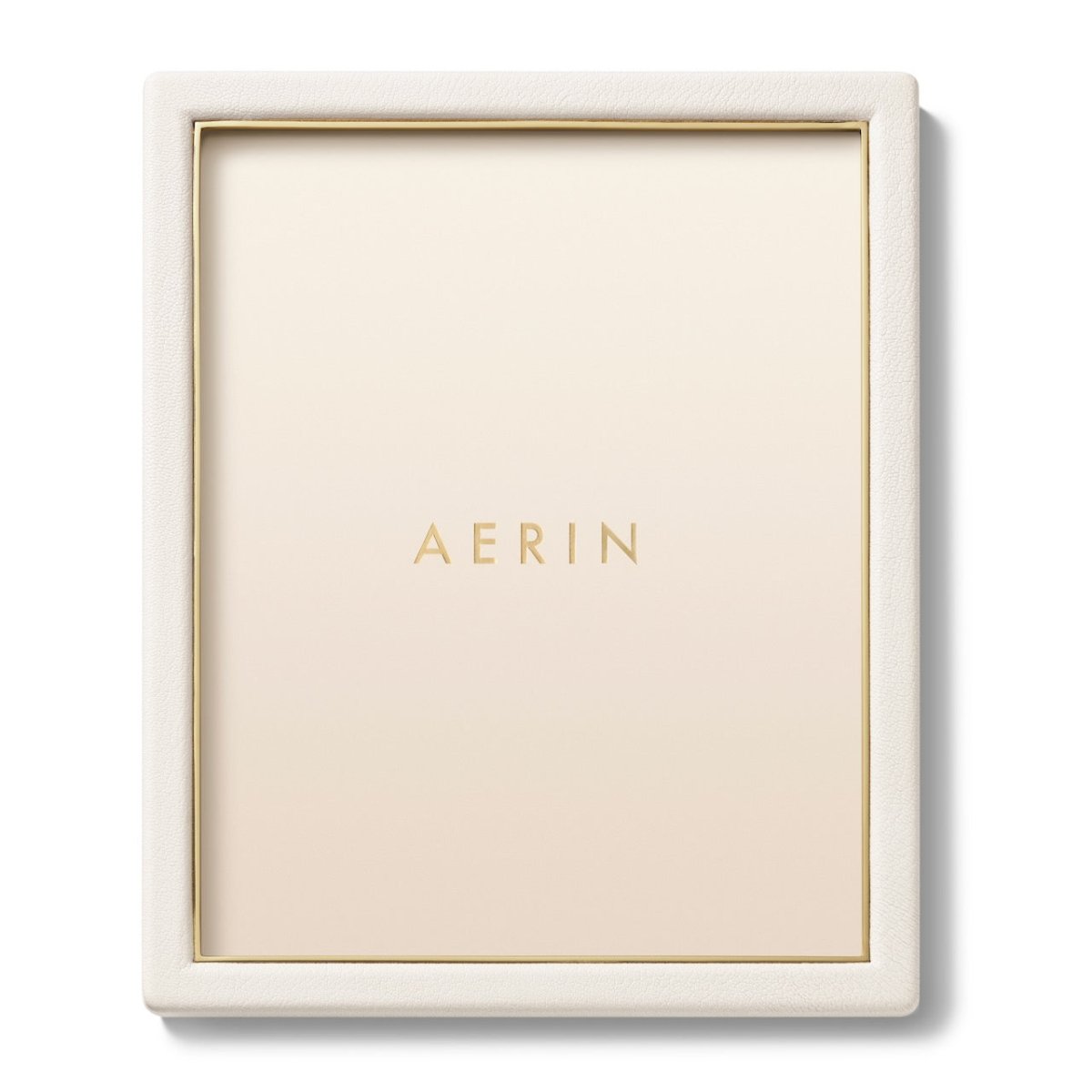 Piero Leather Frame in Shadow White - 8X10 by AERIN at Fig Linens and Home View 2