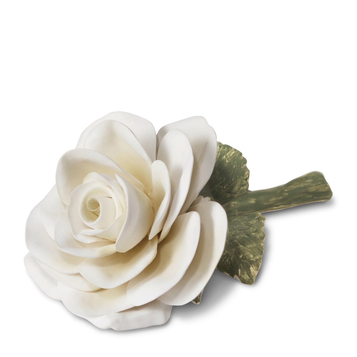 Porcelain Rose in Cream by AERIN at Fig Linens and Home - Decorative Figurine View 3
