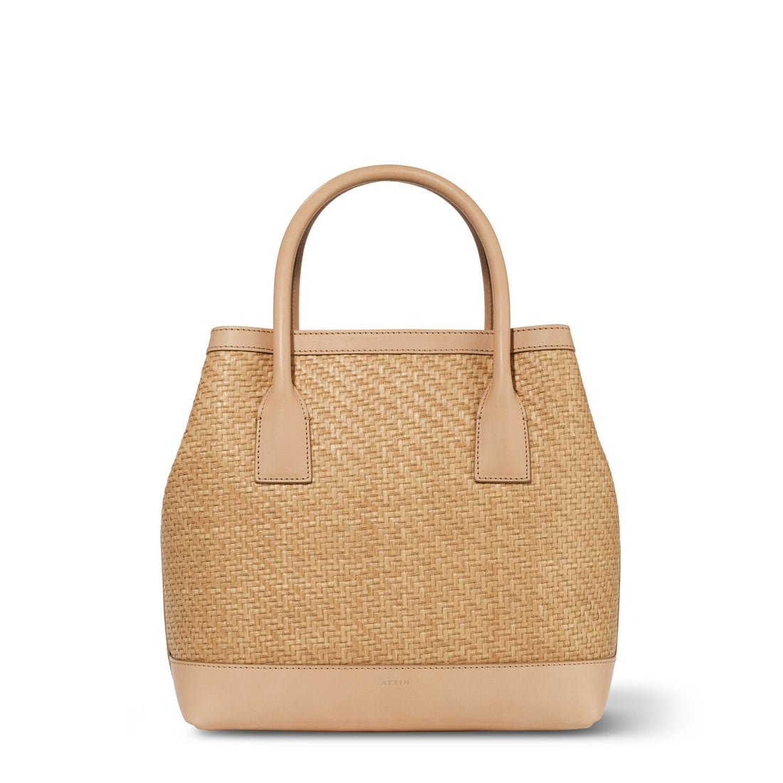 Raffia Nano Weekender Bag in Natural by AERIN at Fig Linens and Home - View 1