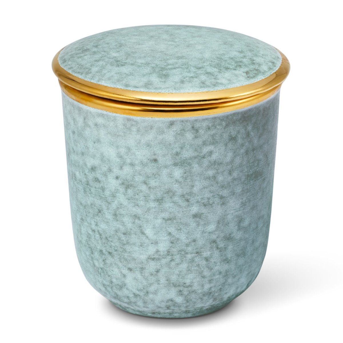 Blue Savoy Candle in Orange Blossom 24.7 oz by AERIN - Closed Lid