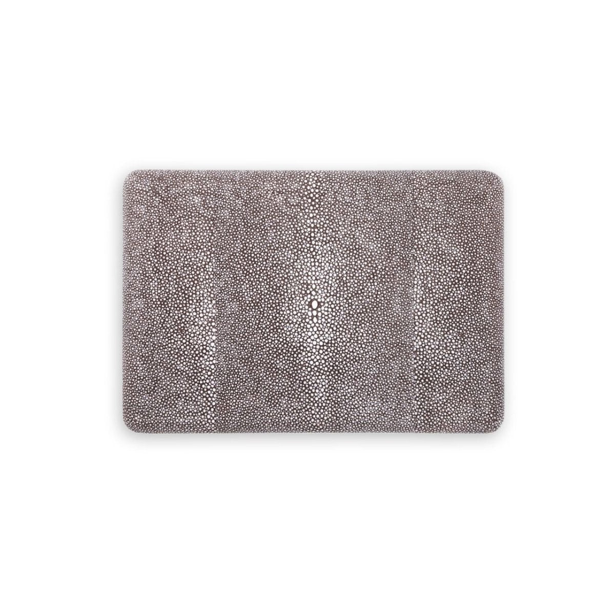 Shagreen Card Set in Chocolate by AERIN at Fig Linens and Home - Shagreen Detail
